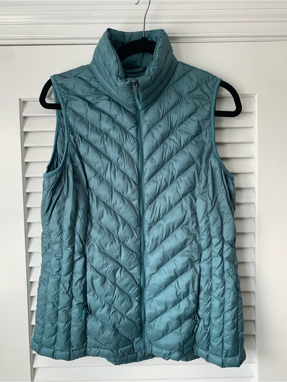 Light Teal Quilted Insulated Women's Vest - Sleeveless Jacket